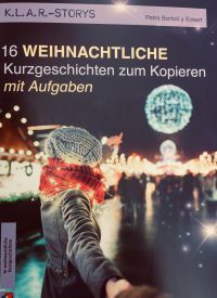 Die 16 weihnachtlichen K.L.A.R.-Storys für Jugendliche sorgen für eine abwechslungsreiche Adventszeit und Weihnachtsstimmung – zu Hause und im Klassenzimmer. Die Geschichten verbinden klassische Weihnachtsmotive, wie Religion, Tradition oder Nächstenliebe, mit Themen aus der Lebenswelt der Schüler: Inhalte wie Musik, Umweltschutz, Verliebtsein, Vorurteile oder Selbstbestimmung machen die Geschichten für Jugendliche auch über Weihnachten hinaus relevant.